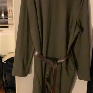 Beautiful  Plus Size Michael Kors Green Belt dress